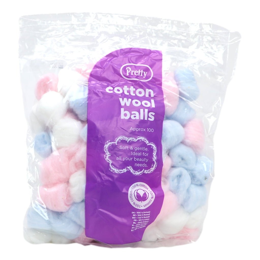 Pretty Cotton Wool Balls - 100 Colour - Intamarque - Wholesale 5031413953114