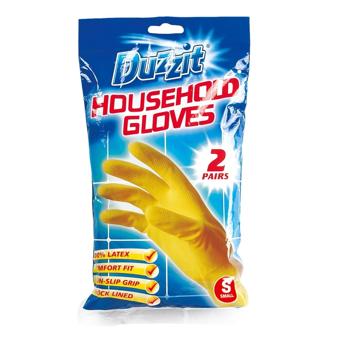 Duzzit Household Gloves Small 2Pk - Intamarque - Wholesale 5050375043060