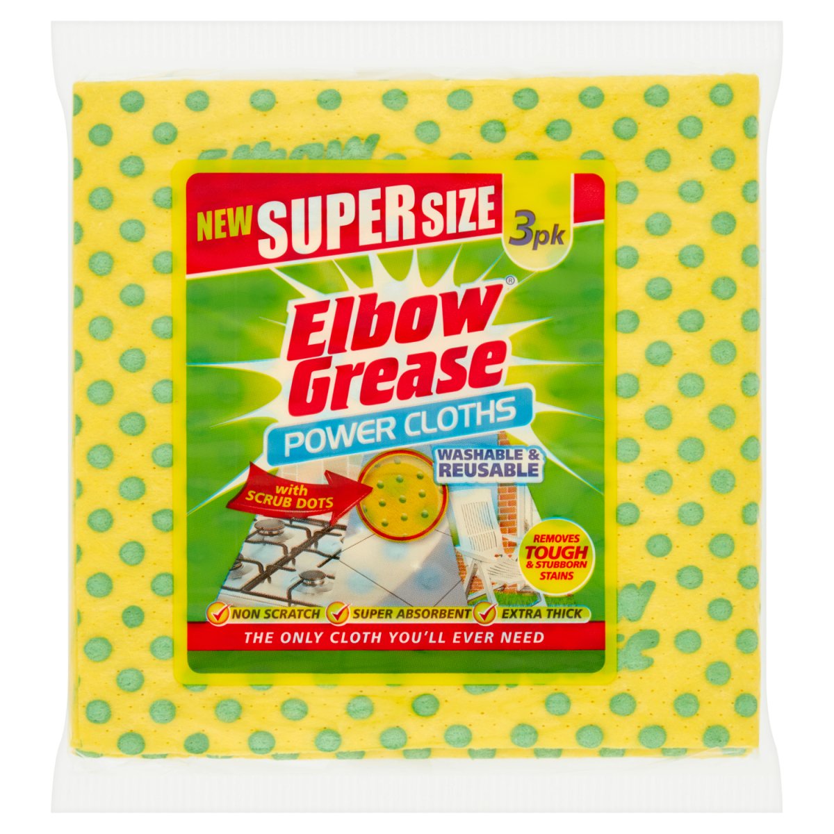 Elbow Grease Supersize Cloth 3Pk - Intamarque - Wholesale 5053249241111