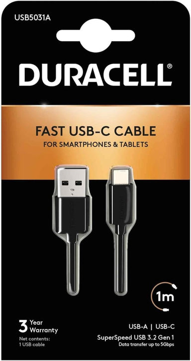 Duracell Sync & Charge Usb 3.0 Cable 1m (Usb5031a) - Intamarque - Wholesale 5055190181706