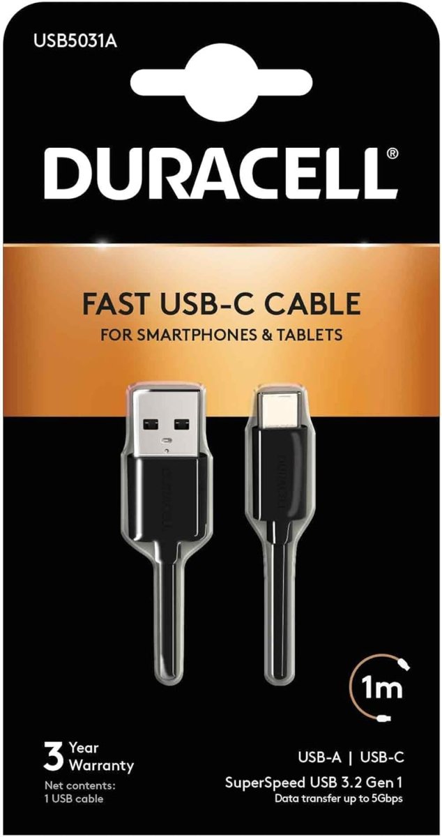 Duracell Sync & Charge Usb 3.0 Cable 1m (Usb5031a) - Intamarque - Wholesale 5055190181706