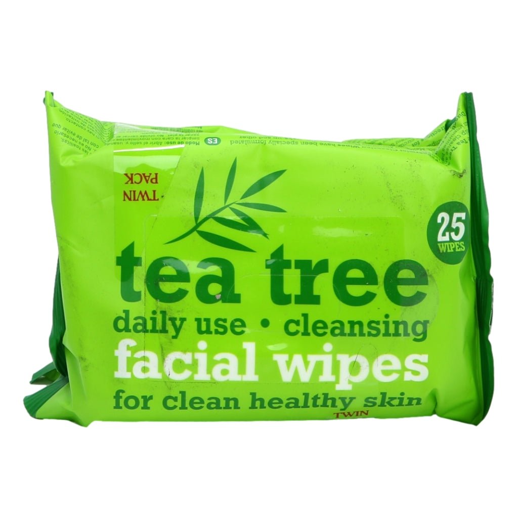 XBC Tea Tree Facial Wipes 2x25s - Intamarque - Wholesale 5060120163387