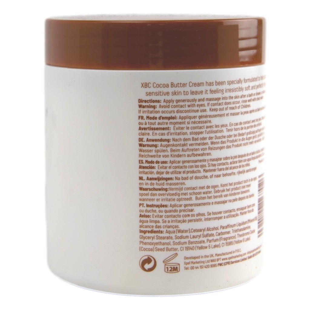 XBC Cocoa Butter Cream 500ml - Intamarque - Wholesale 5060120167026