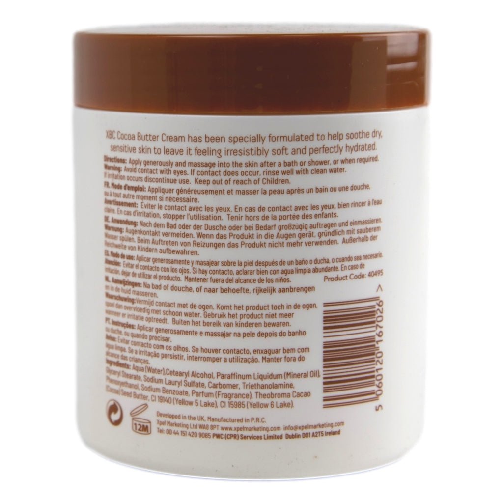 XBC Cocoa Butter Cream 500ml - Intamarque - Wholesale 5060120167026