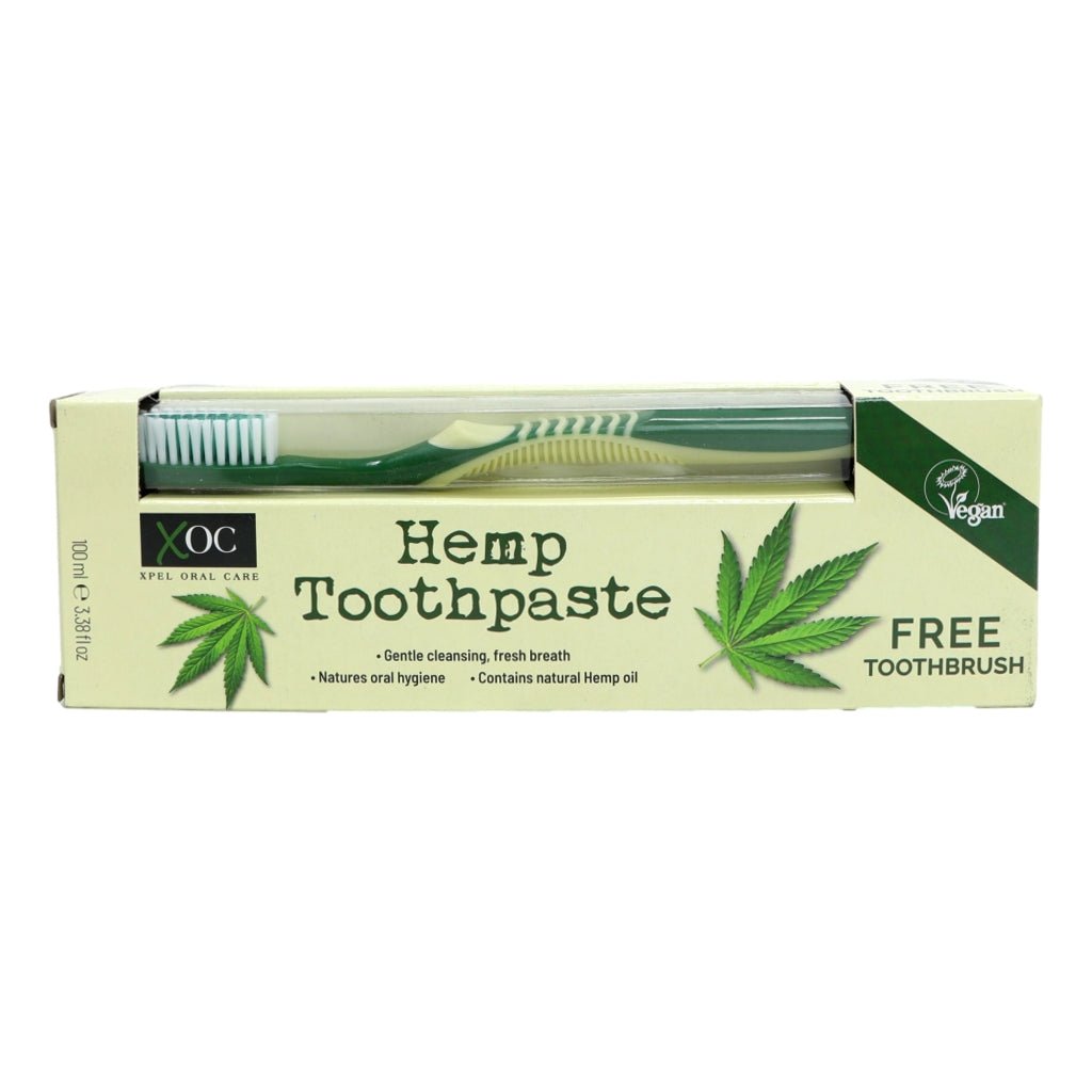 XOC Hemp Toothpaste 100ml + Toothbrush - Intamarque - Wholesale 5060120170736