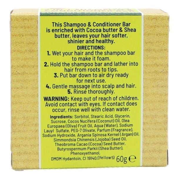 XHC Shampoo & Conditioner Bars (2in1) - Coconut, Papaya, Banana - Intamarque - Wholesale 5060120173775