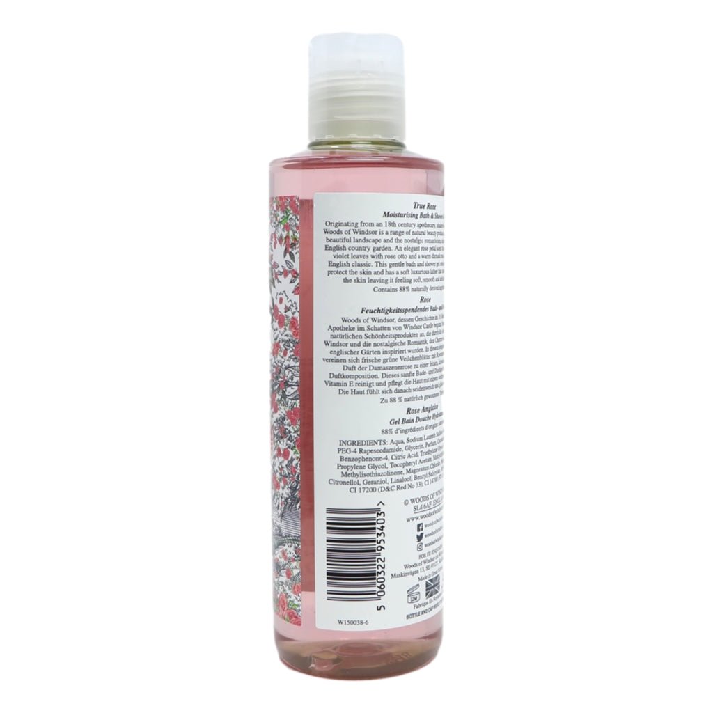 Woods of Windsor Bath & Shower Gel 250ml True Rose - Intamarque - Wholesale 5060322953403