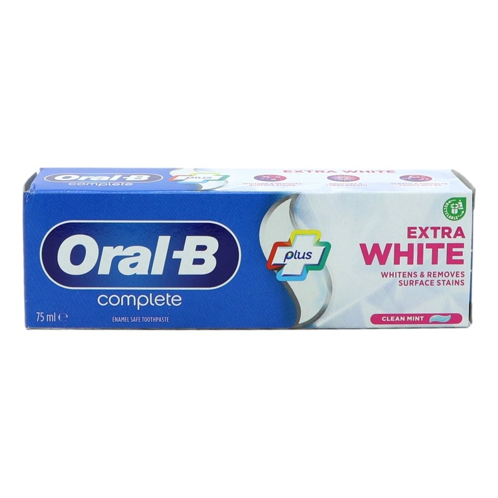 Oral B Toothpaste 75ml Complete Extra White - Intamarque - Wholesale 5410076926046