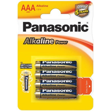 Panasonic Batteries alkaline power AAA 4s - Intamarque - Wholesale 5410853033011