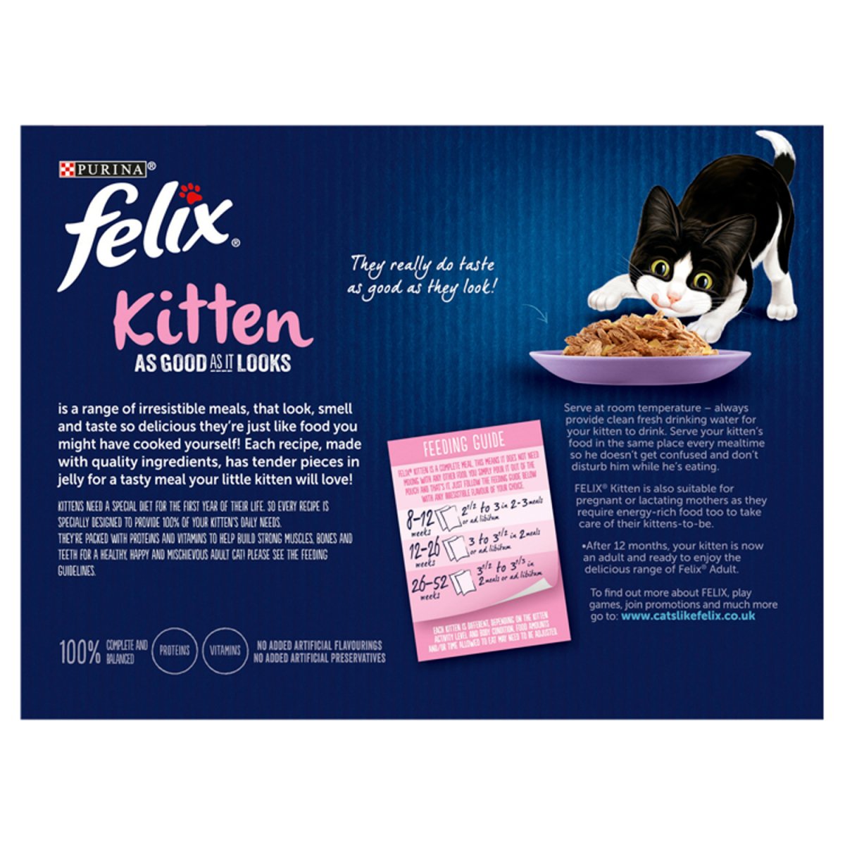 Felix As Good As It Looks 12pk Cat Food Kitten Mixed - Intamarque - Wholesale 7613031592029