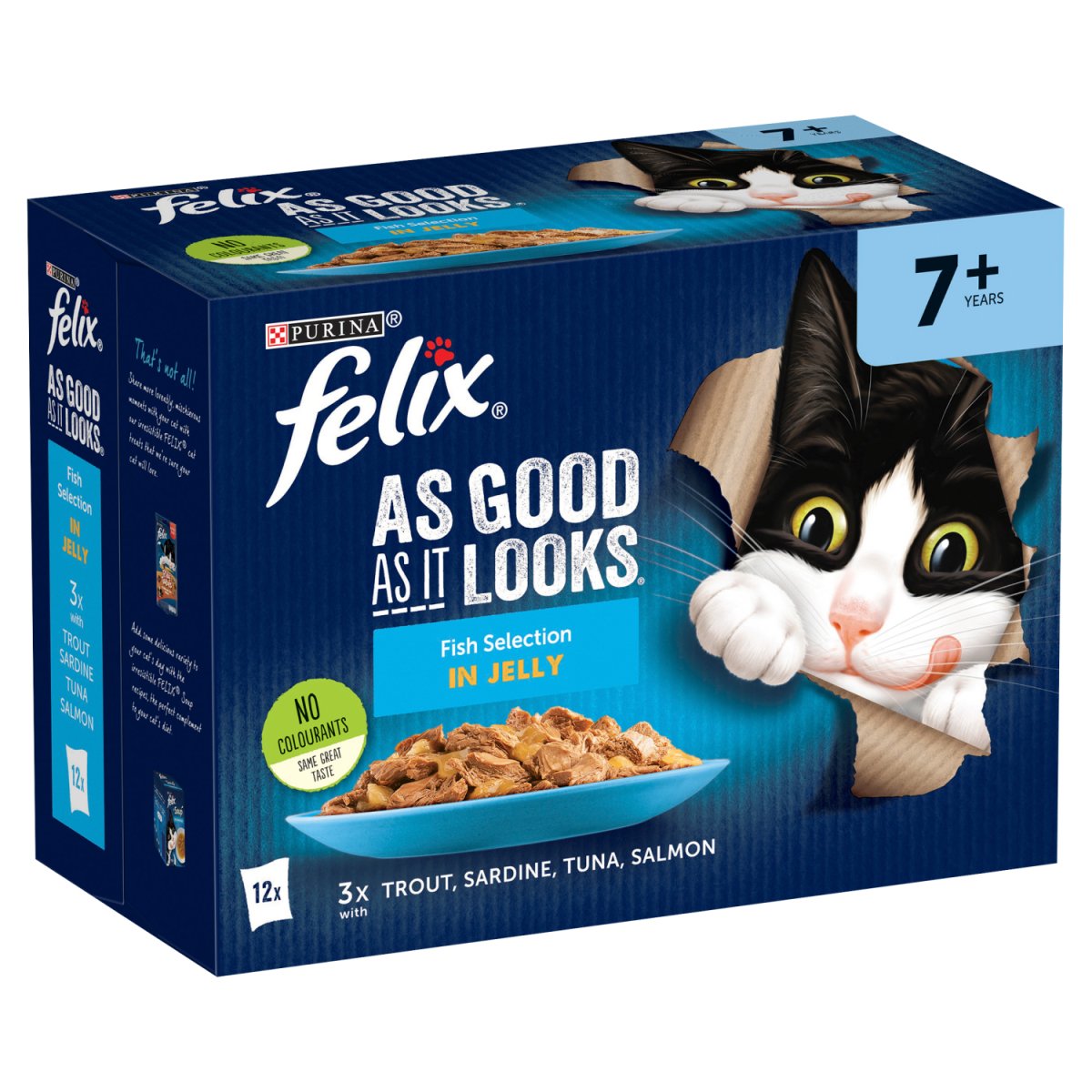 Felix As Good As It Looks 12pk Senior Fish Selection In - Intamarque - Wholesale 7613032631925