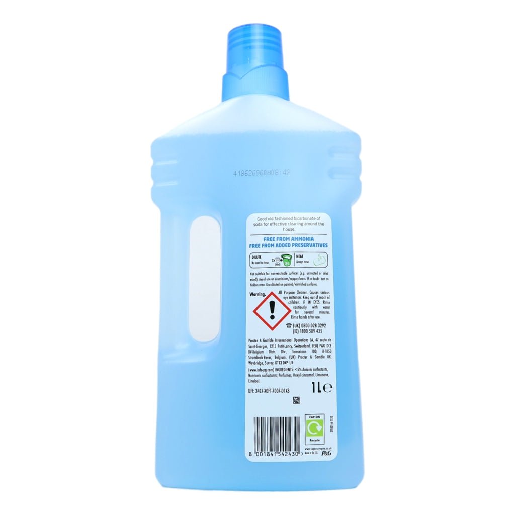 Flash Liquid 1Ltr All Purpose Bicarbonate - Intamarque - Wholesale 8001841542430