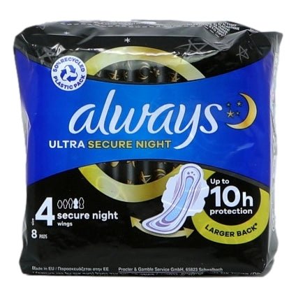 Always Ultra 8s Secure Night - Intamarque - Wholesale 8006540588505