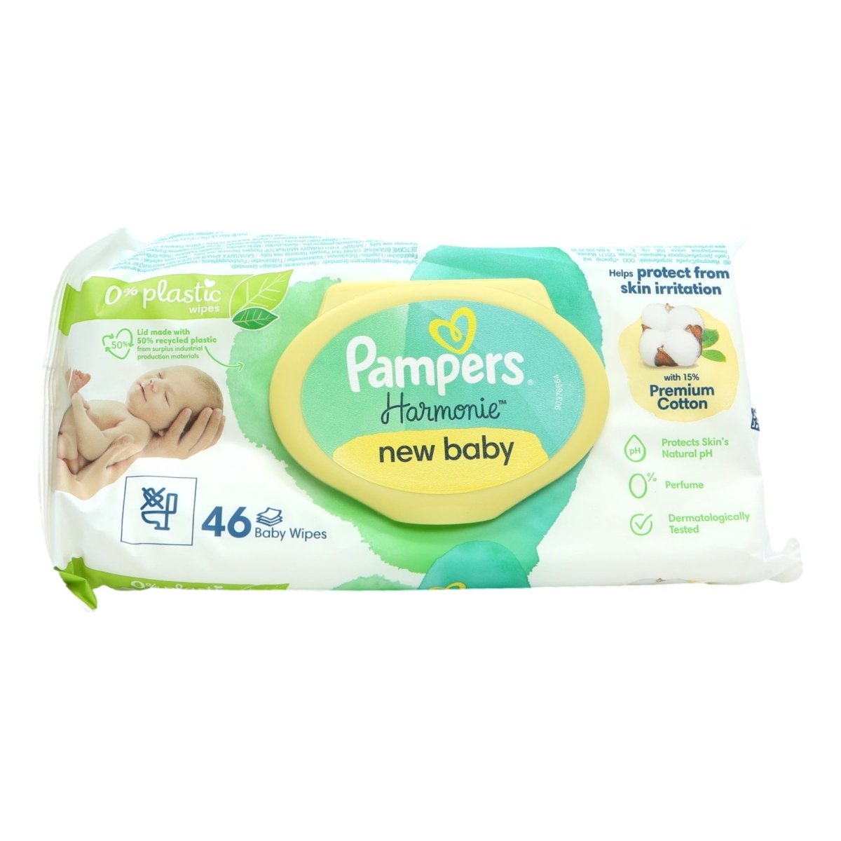 Pampers Baby Wipes Harmonie Aqua 46s NEW - Intamarque - Wholesale 8006540815885