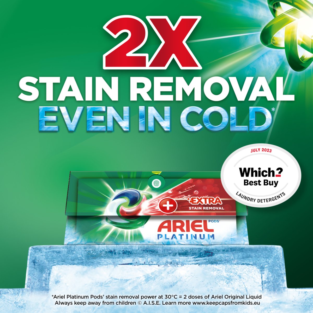 Ariel Plus Platinum Extra Stain Removal All - in - 1 Pods 29 Washes - Intamarque - Wholesale 8006540899182