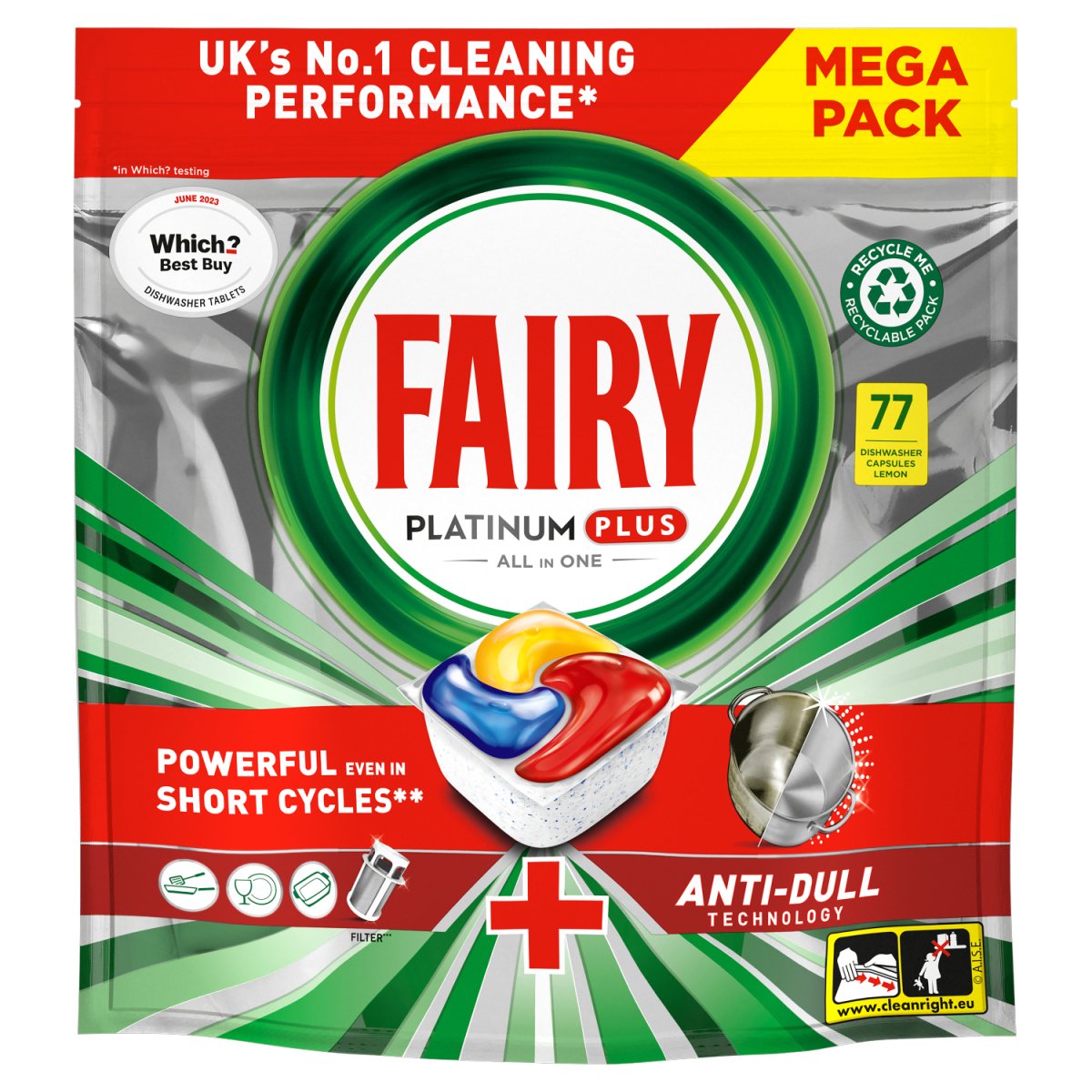 Fairy ADW Platinum Plus 77s Lemon - Intamarque - Wholesale 8006540910993