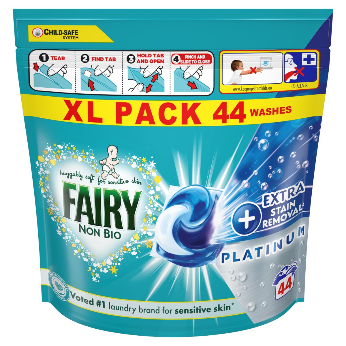 Fairy Stain Remover Pods Washing Capsules For Sensitive Skin 44 washes - Intamarque - Wholesale 8006540928714