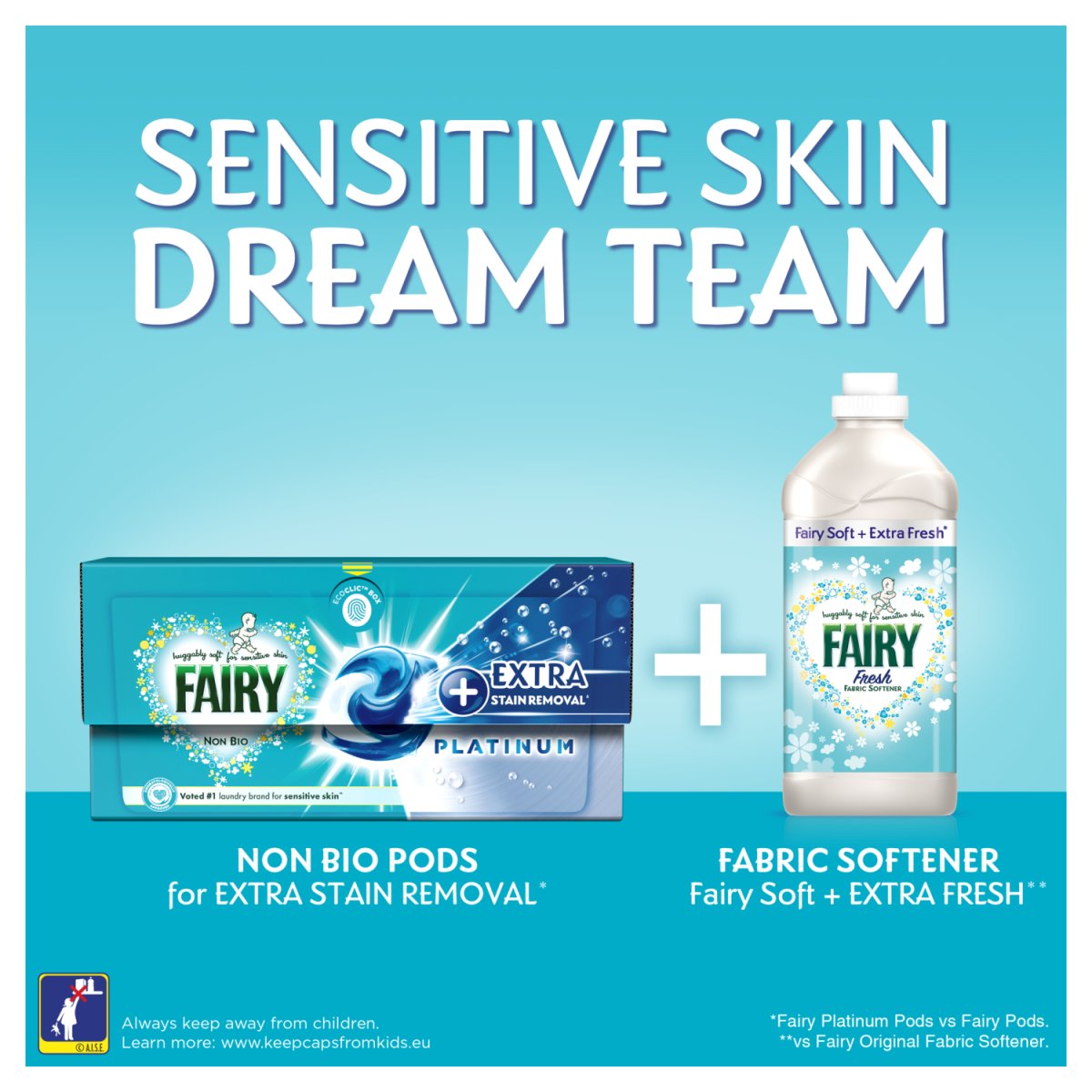 Fairy Stain Remover Pods Washing Capsules For Sensitive Skin 44 washes - Intamarque - Wholesale 8006540928714