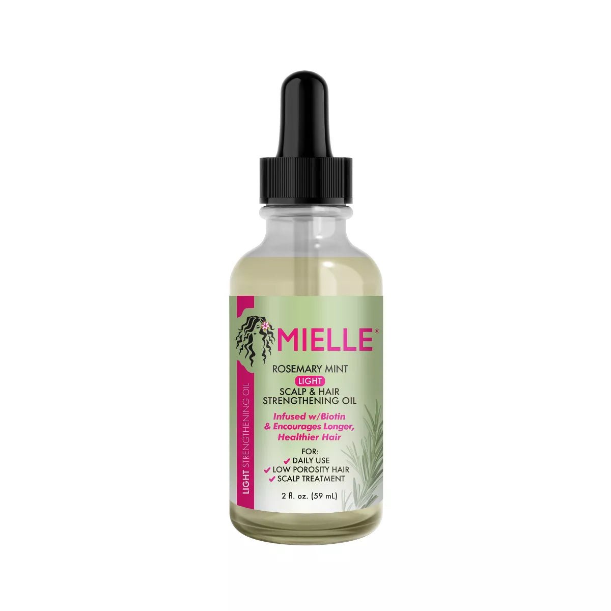 Mielle USA Label Rosemary Mint Light Scalp & Hair Strengthening Oil 2oz - Intamarque - Wholesale 850035582916