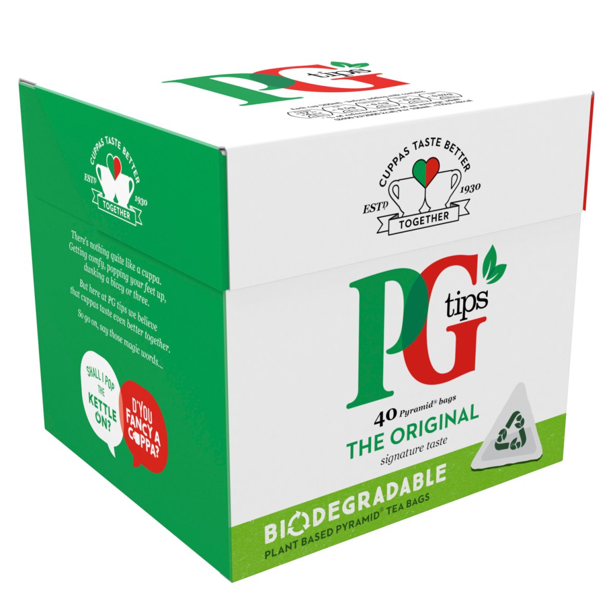 PG Tips Pyramid Teabags 40 pack - Intamarque - Wholesale 8712100712029