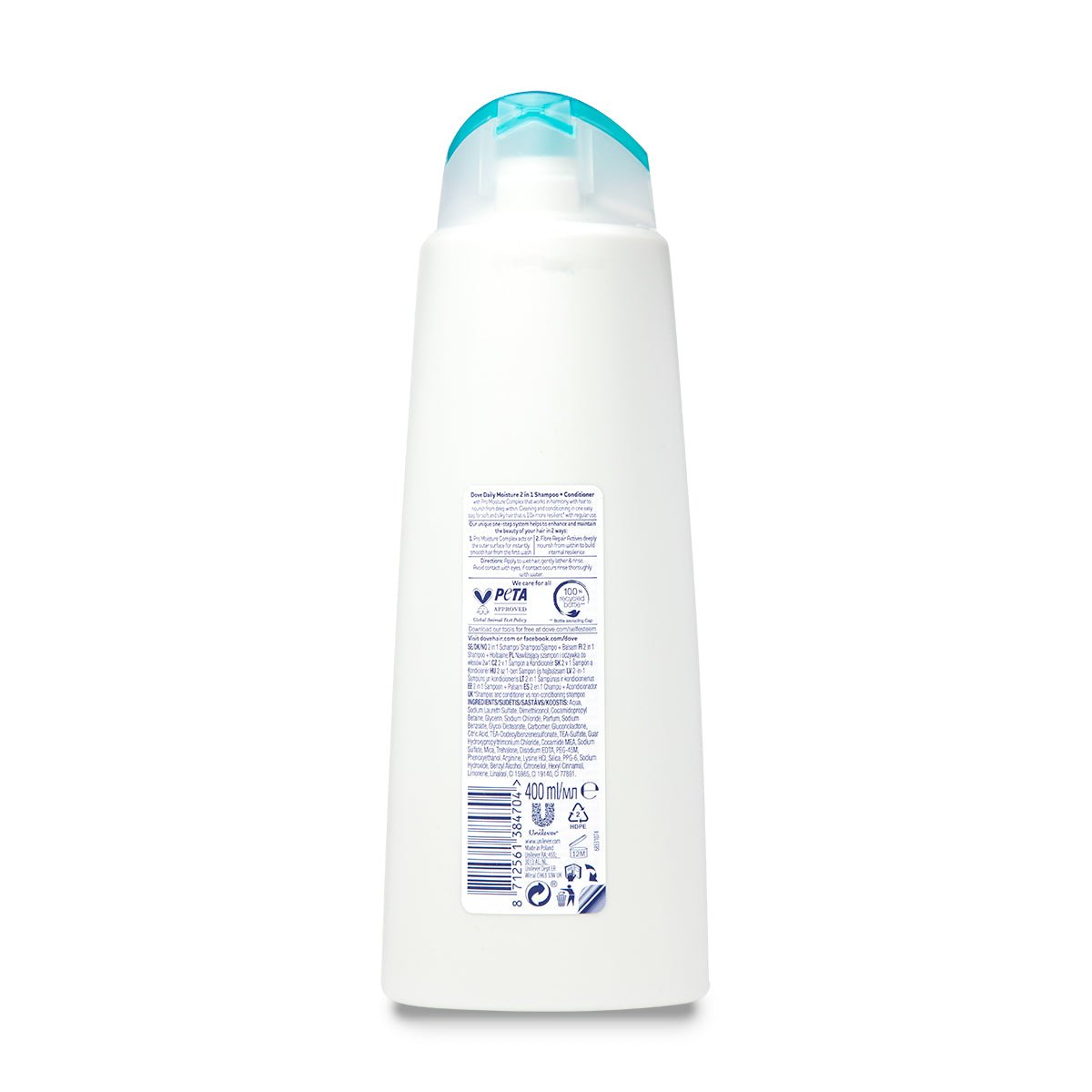 Dove Shampoo 400ml Daily Moist 2in1 - Intamarque - Wholesale 8712561384704