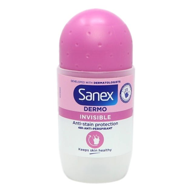 Sanex Deodorant Roll On 50ml Invisible Dry - Intamarque - Wholesale 8714789762876