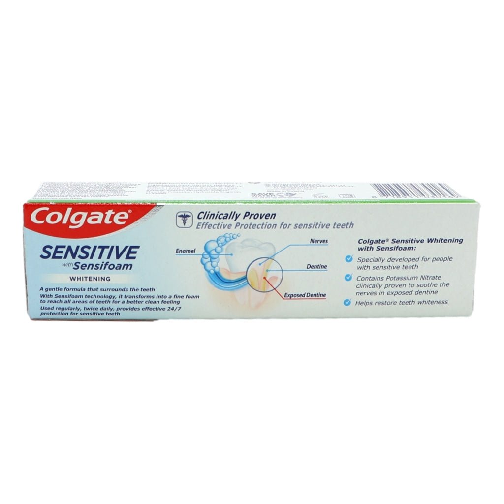 Colgate Toothpaste 75ml Sensitive Foam White - Intamarque - Wholesale 8718951030169