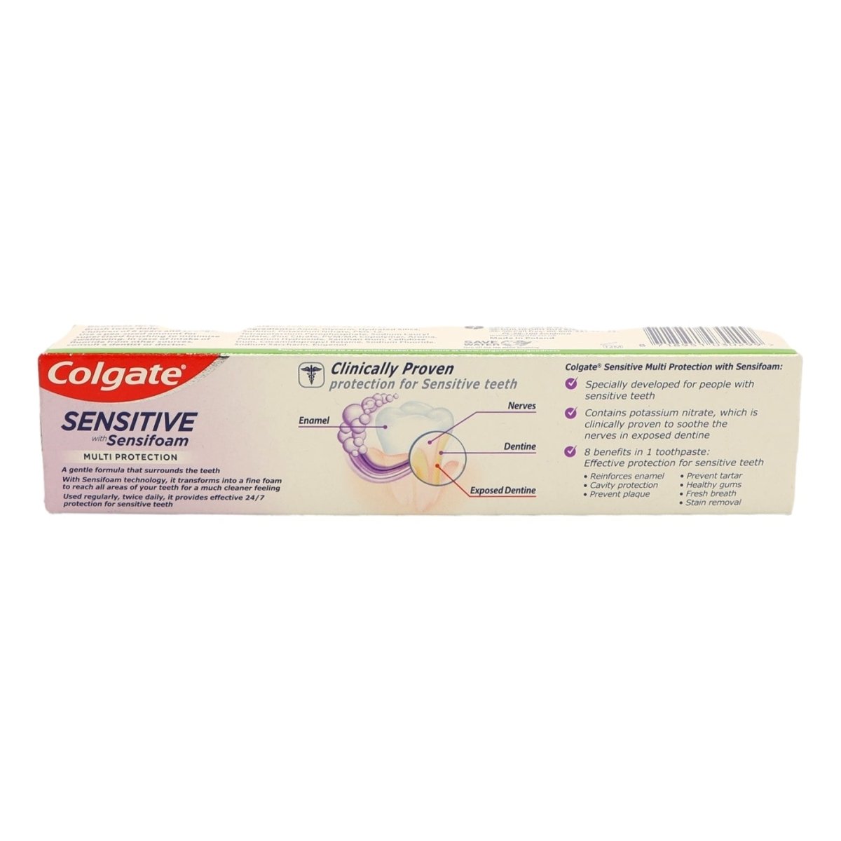 Colgate Toothpaste 125ml Sensitive Foam Multi protection - Intamarque - Wholesale 8718951030299