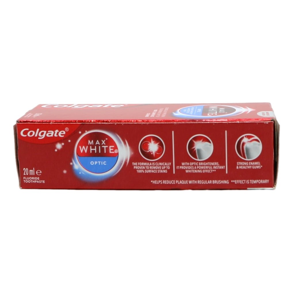 Colgate Toothpaste 20ml Max White Optic Travel - Intamarque - Wholesale 8718951100794