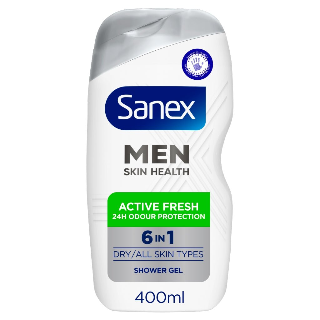 Sanex Shower Gel Men 400ml Active Fresh - Intamarque - Wholesale 8718951592889