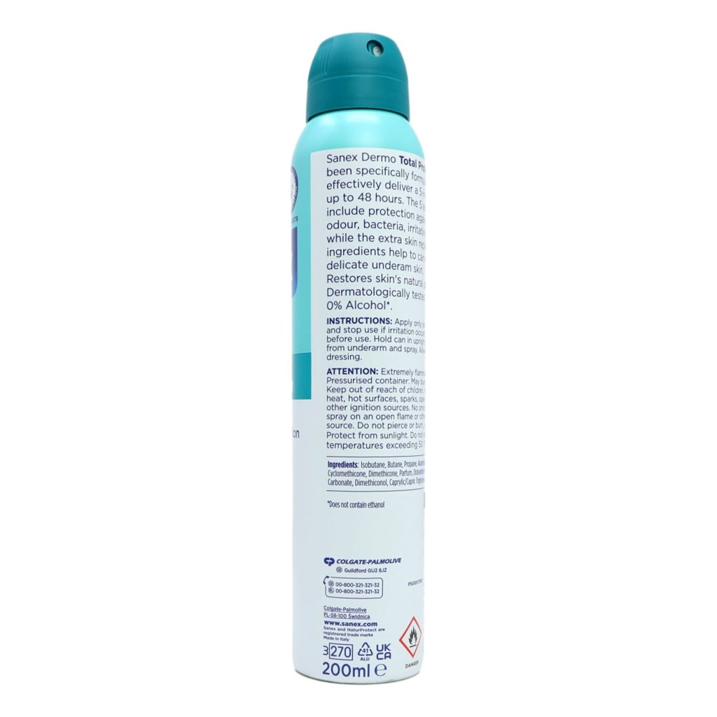 Sanex Deo Spray 200ml Total Protection - Intamarque - Wholesale 8718951656574