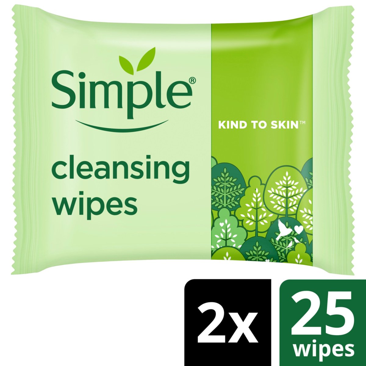 Simple Bio Wipes Multi Pack 2x25's - Intamarque - Wholesale 8720181209451