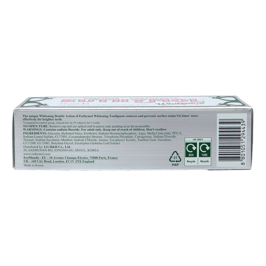 Euthymol Toothpaste 75ml Whitening - Intamarque - Wholesale 8801051294439