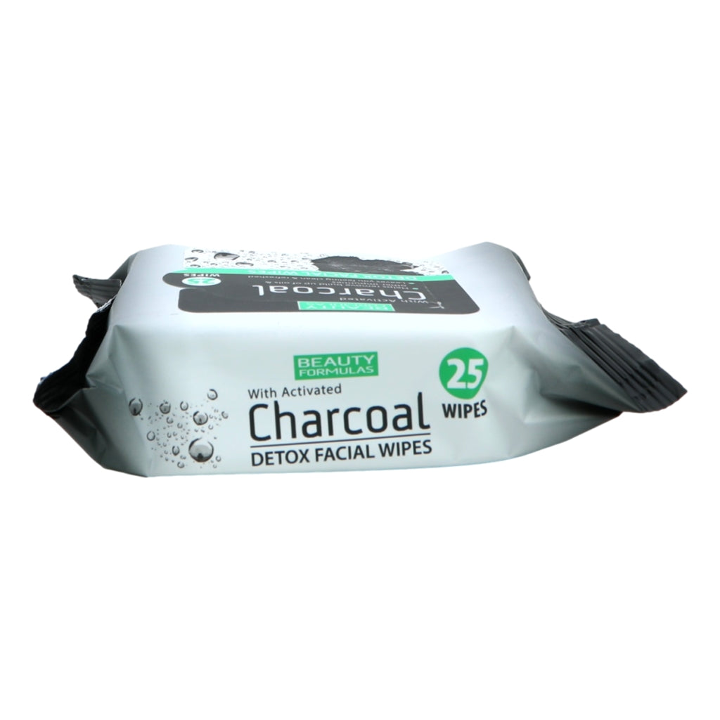 Beauty Formulas Charcoal Facial Wipes 25'S