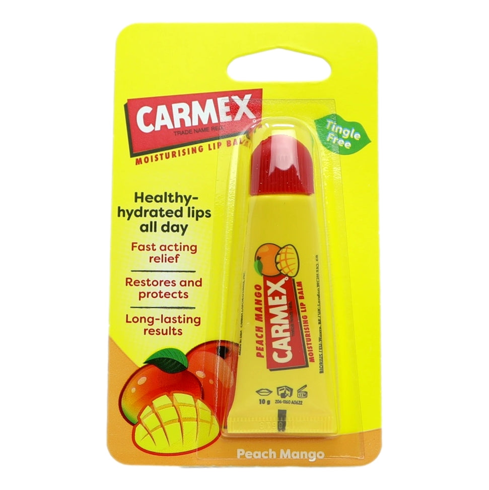 Carmex Lip Balm 10g Peach & Mango Tube