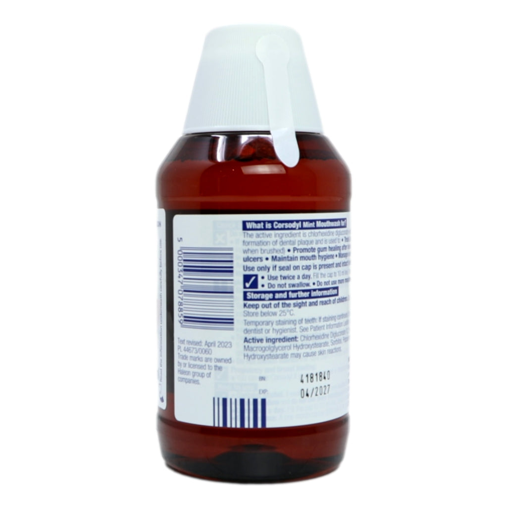 Corsodyl Mouthwash 300ml Mint (MED)