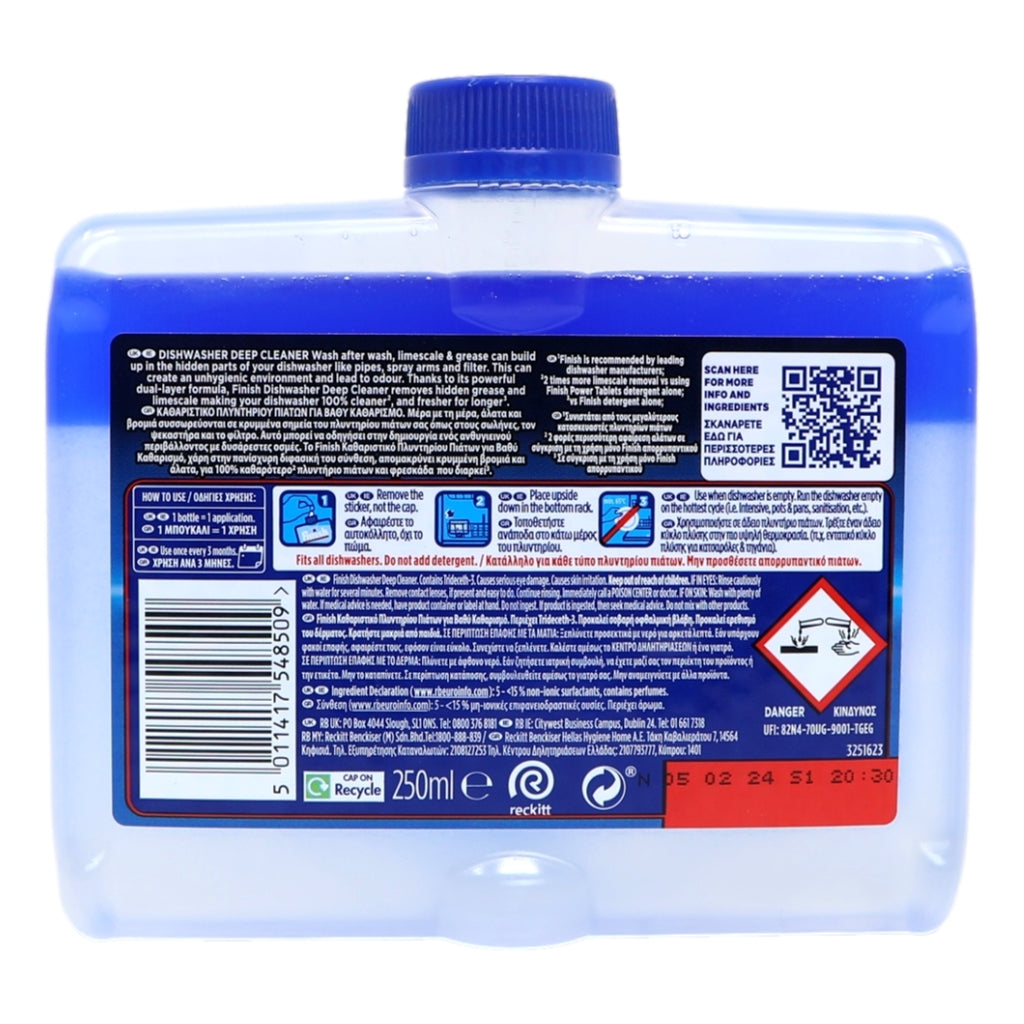 Finish Dishwasher Cleaner 250ml Regular