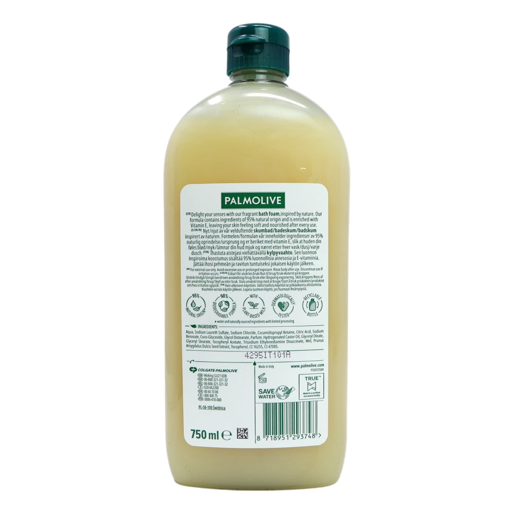 Palmolive Bath Foam 750ml Milk & Honey