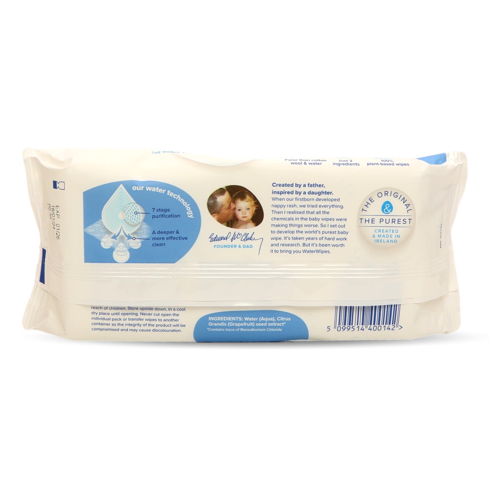 Waterwipes Bio Baby Wipes 60's Sensitive