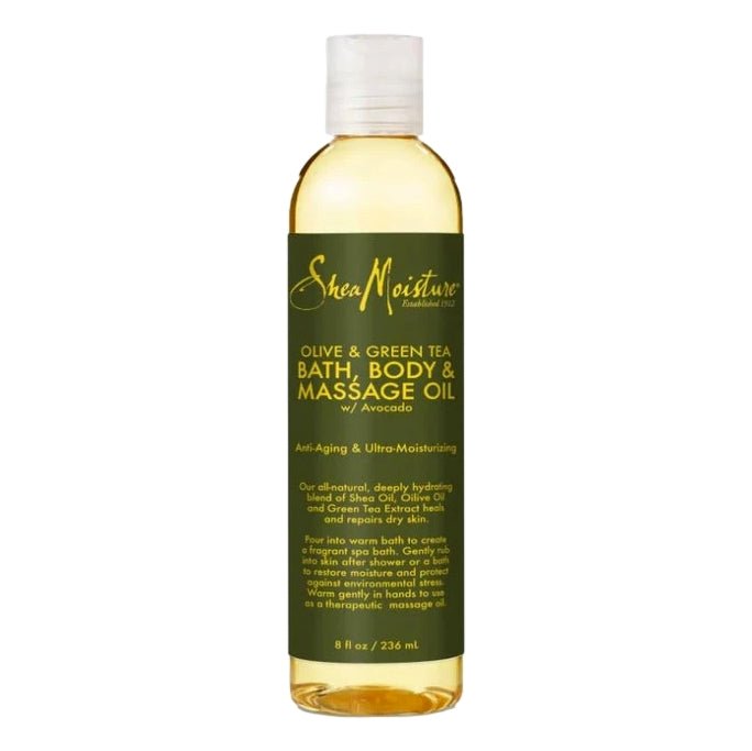 Shea Moisture Olive Green Tea Bath Body Massage Oil 24 Pc 8 Oz - Intamarque - Wholesale