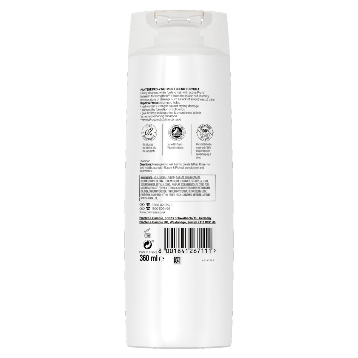 Pantene Shampoo 400ml Repair & Protect - Intamarque - Wholesale