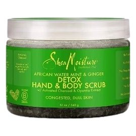 Shea Moisture African Water Mint Ginger Hand+Body Scrub Detox - Intamarque - Wholesale