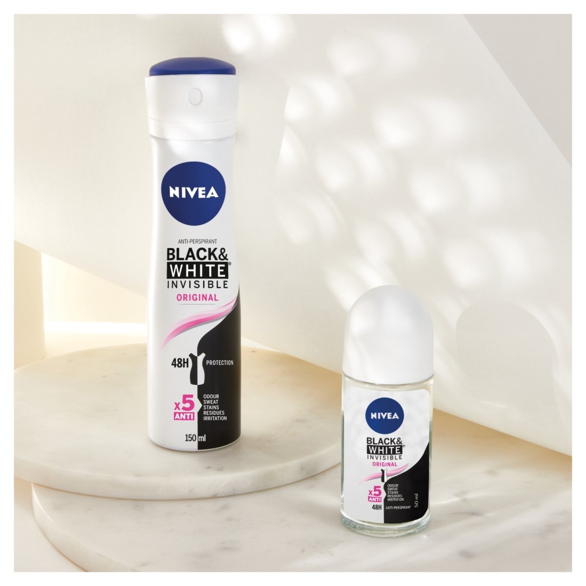 Nivea Roll On Black & White Invisible Women - Intamarque 0000042299882