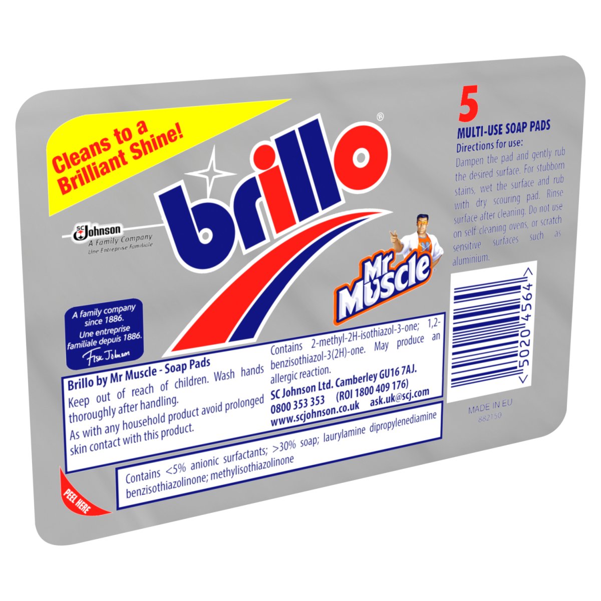 Brillo Pads 5s - Intamarque - Wholesale 0000050204564