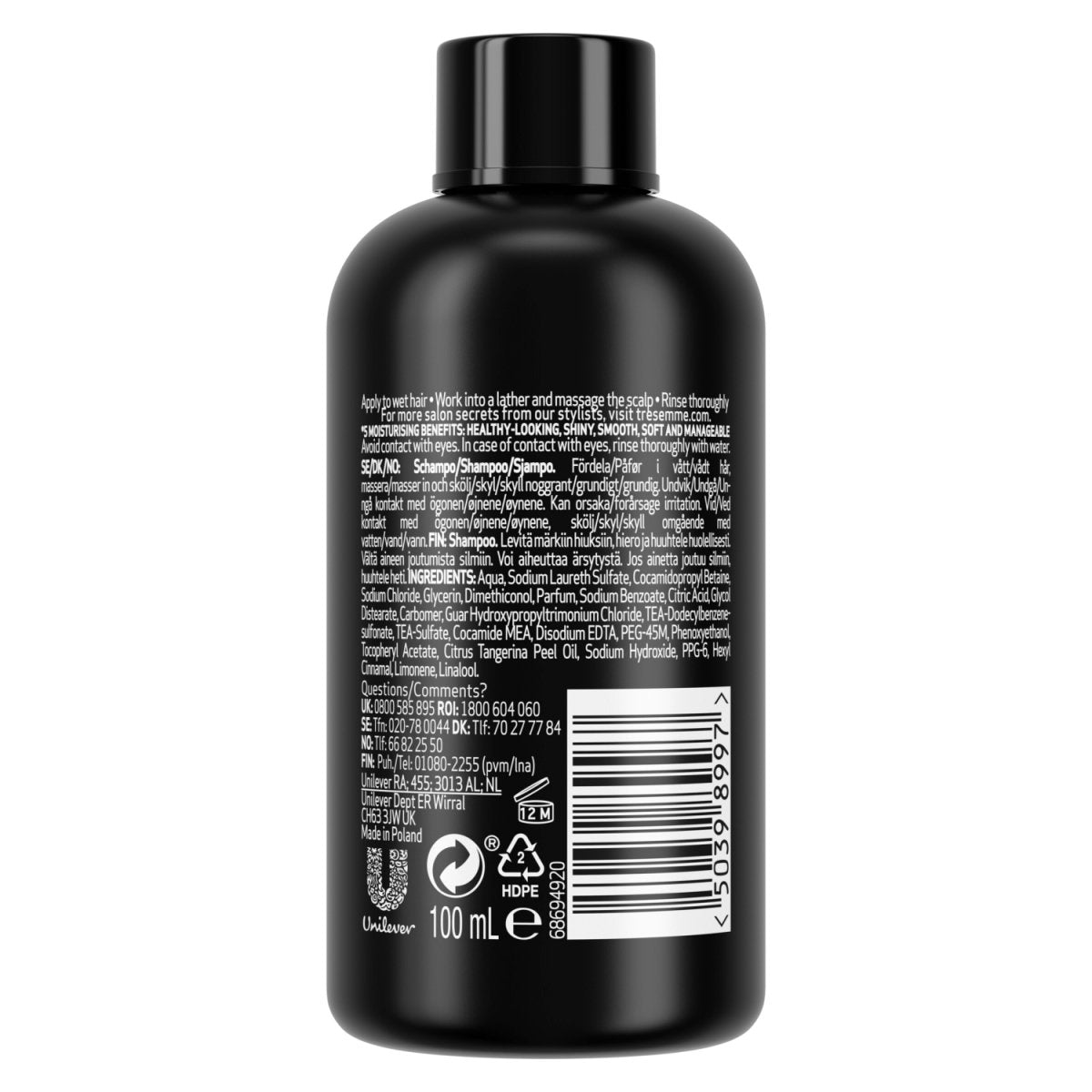 Tresemme Rich Moisture Travel Shampoo - Intamarque 0000050398997