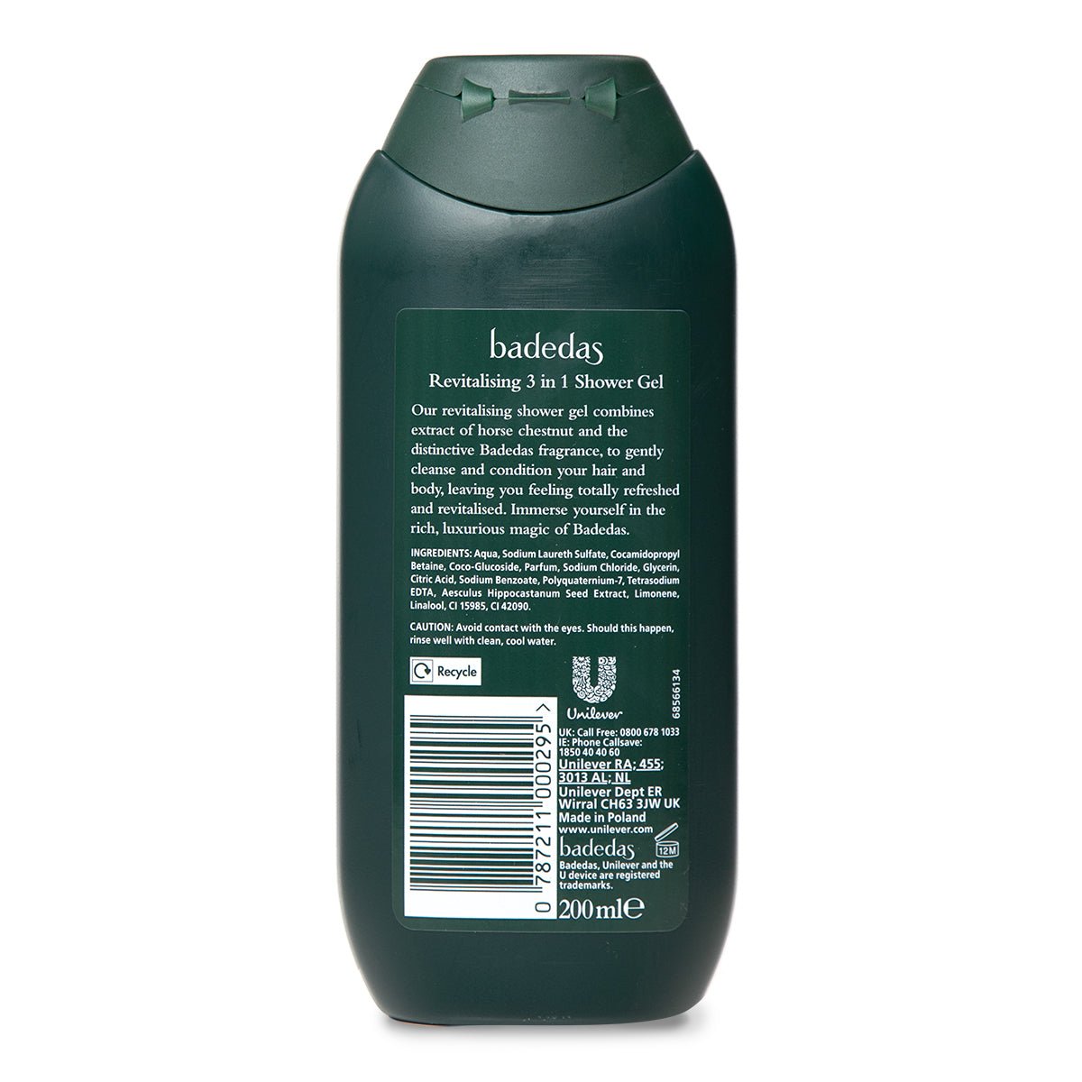 Badedas Revitalising 3in1 Shower Gel - Intamarque 0787211000295