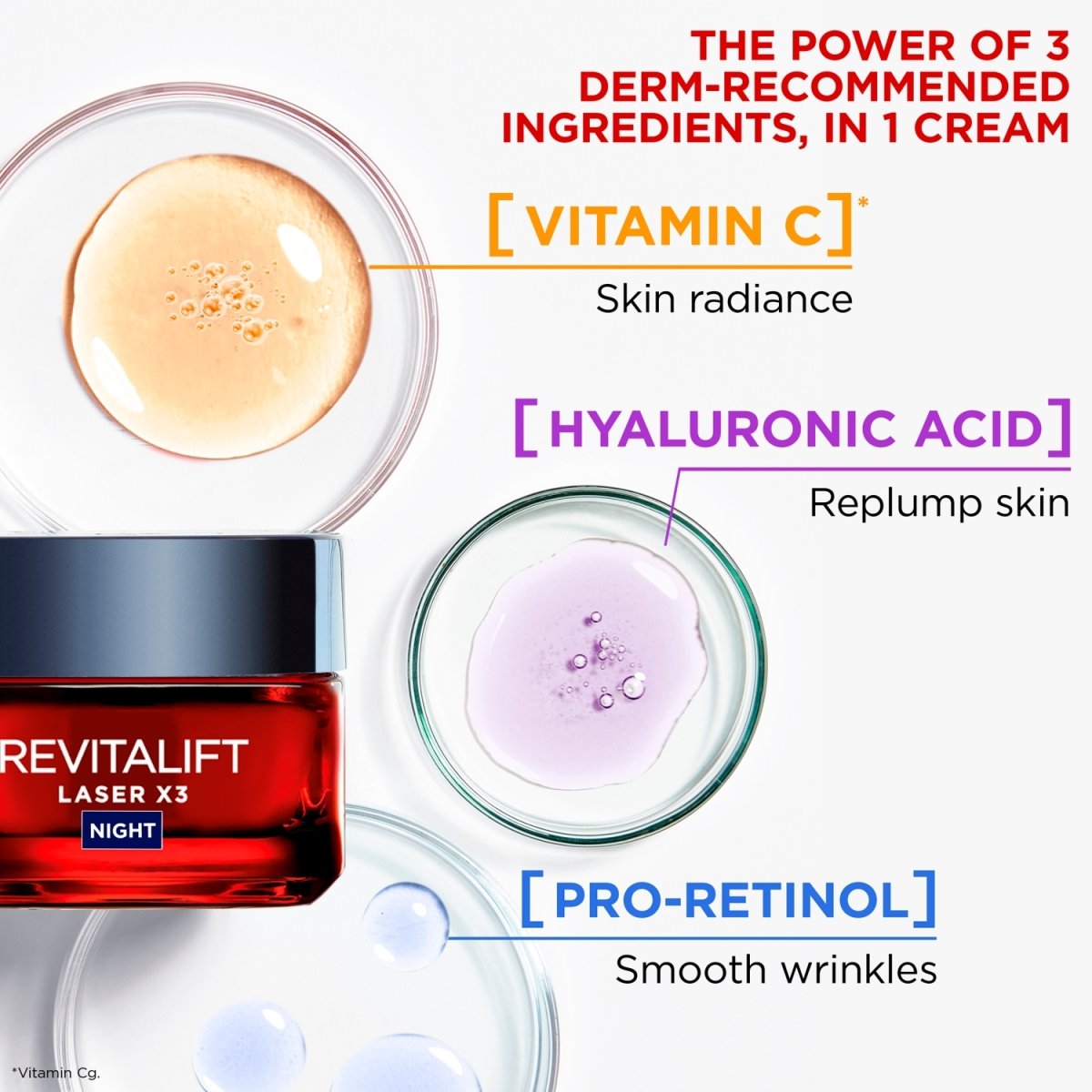 L'Oreal Revitalift Laser Renew Night Cream 50ml - Intamarque 3600522480129