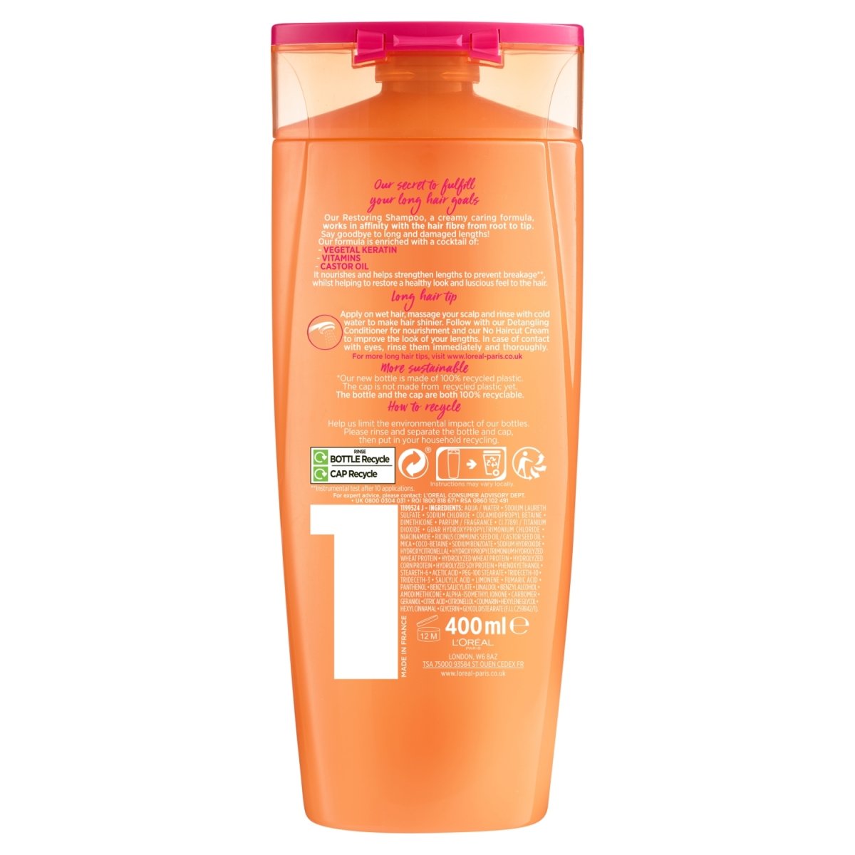 L'Oreal Elvive Shampoo Dream Length 400ml - Intamarque 3600523586370