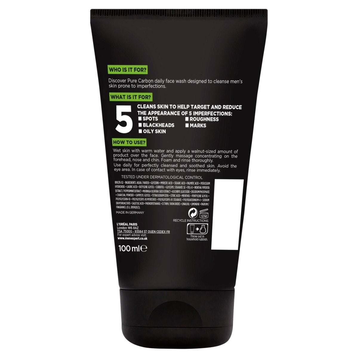 L'Oreal Men Expert Charcoal Wash - Intamarque 3600523707997