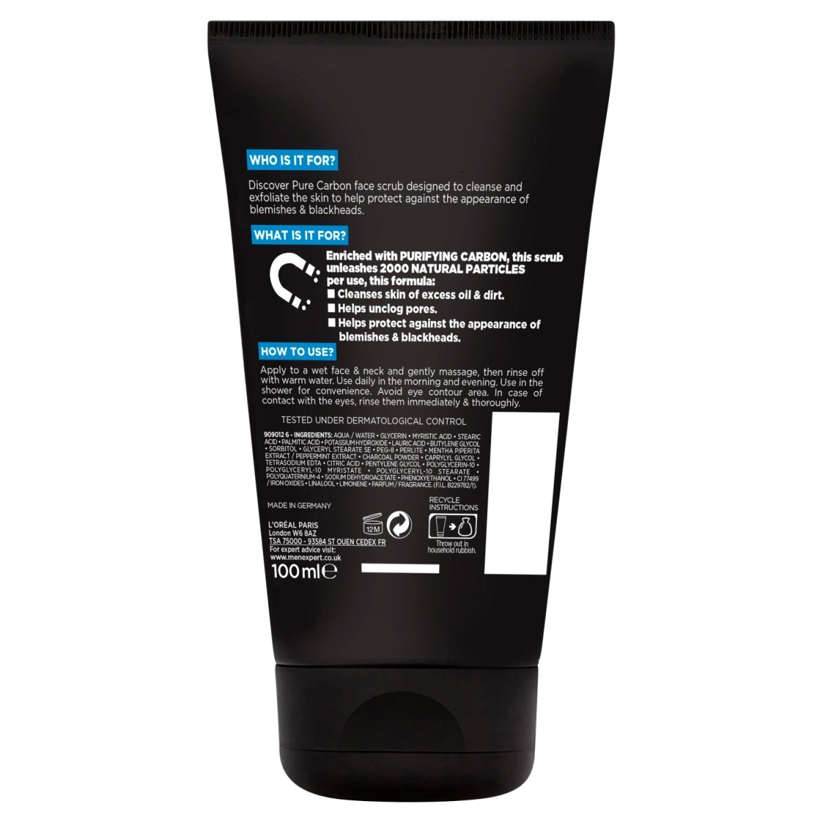 L'Oreal Men Expert Charcoal Scrub - Intamarque 3600523708000